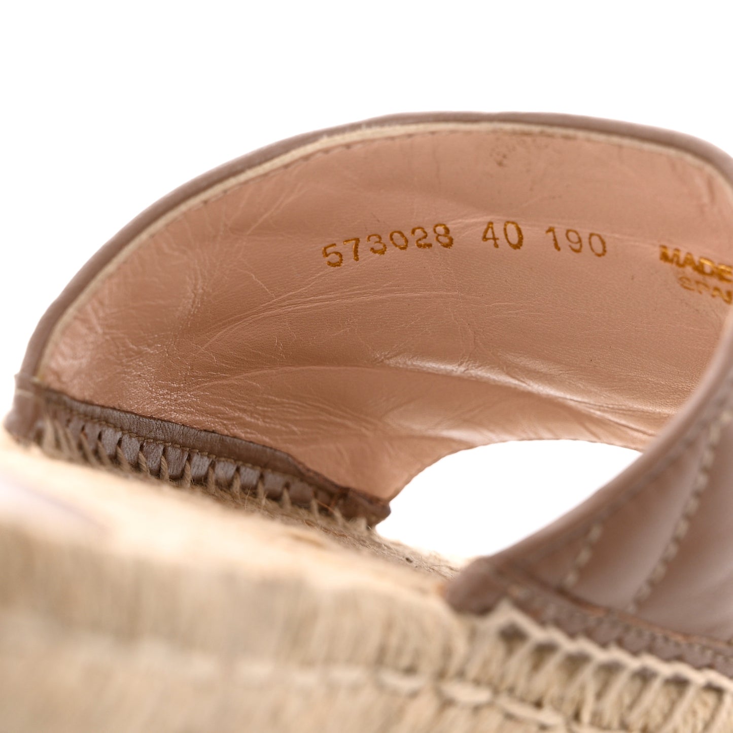 Nappa Matelasse GG Marmont Espadrille Slide Sandals 40 Porcelain Rose