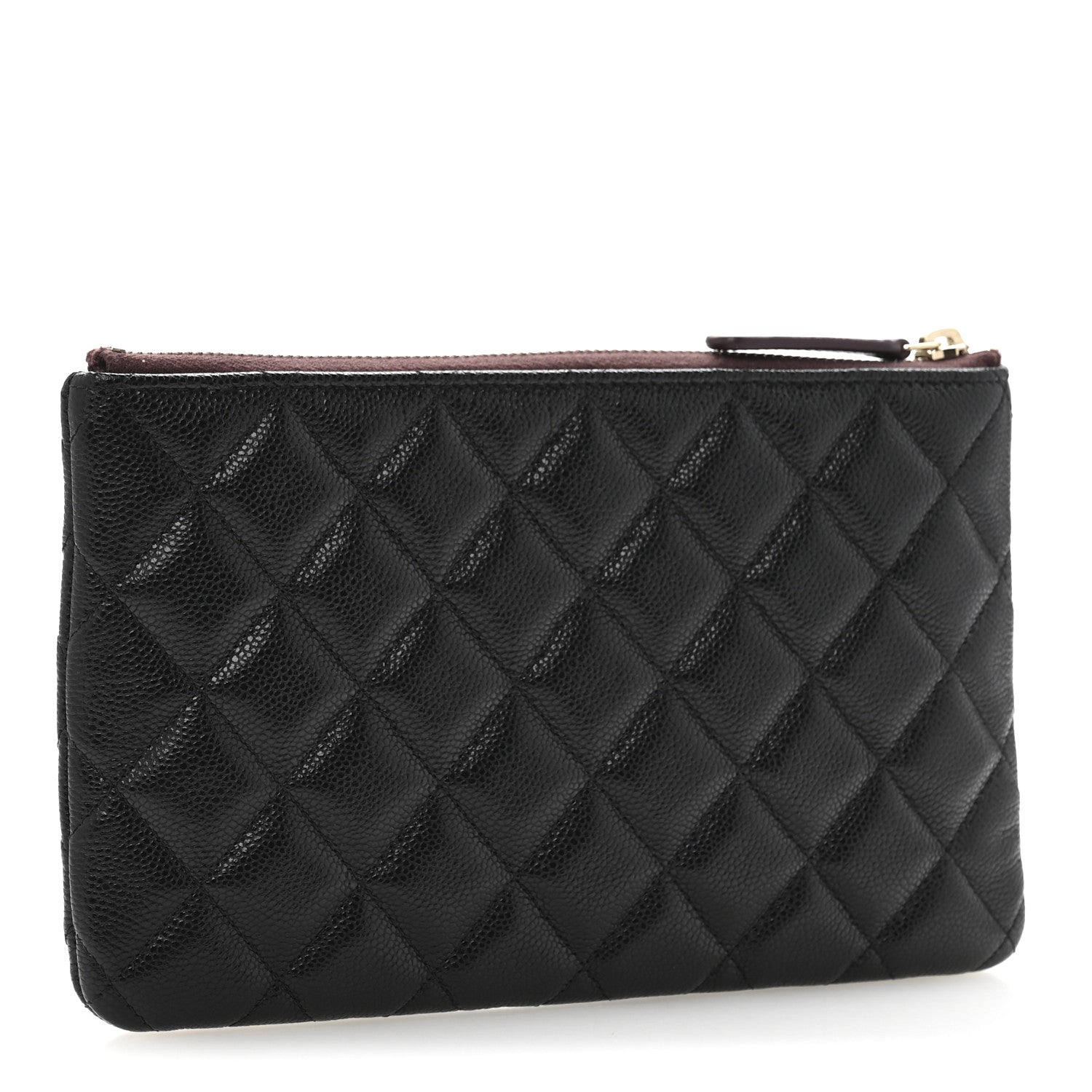 Chanel Caviar Quilted Small Zipped Pouch Black 3 of 8