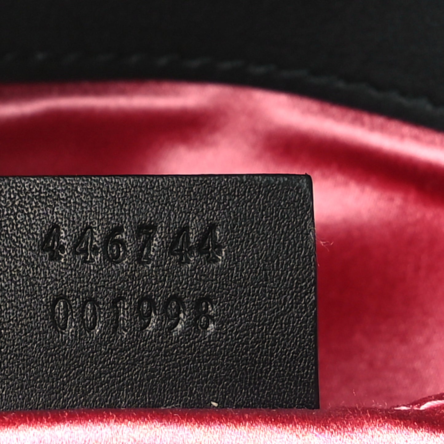 Velvet Matelasse Mini GG Marmont Shoulder Bag Black