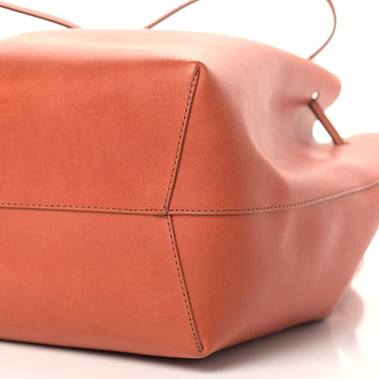Mansur Gavriel Calfskin Mini Bucket Bag Saddle 9 of 10