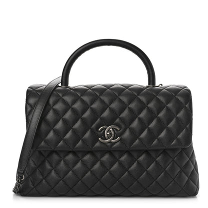 Chanel Caviar Quilted Medium Coco Handle Flap Black 1 of 9