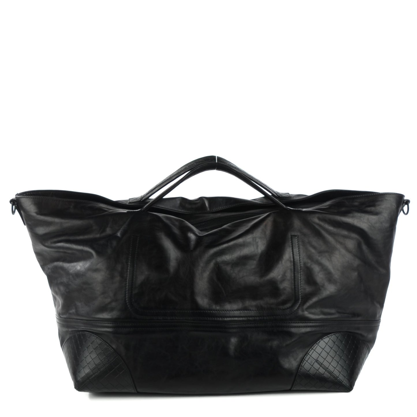 Leather Lightweight Duffel Black