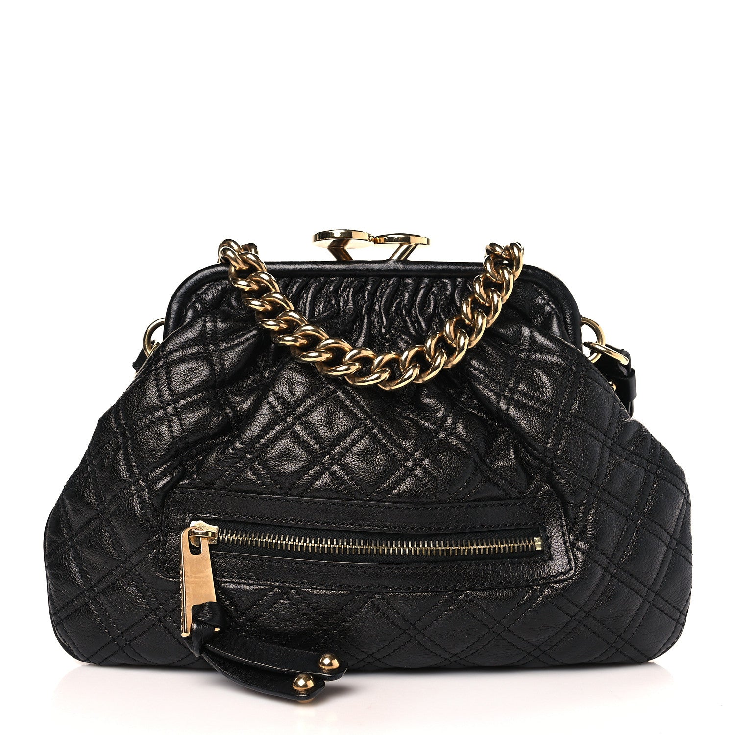 Marc Jacobs Calfskin Quilted Little Stam Black 1 of 8