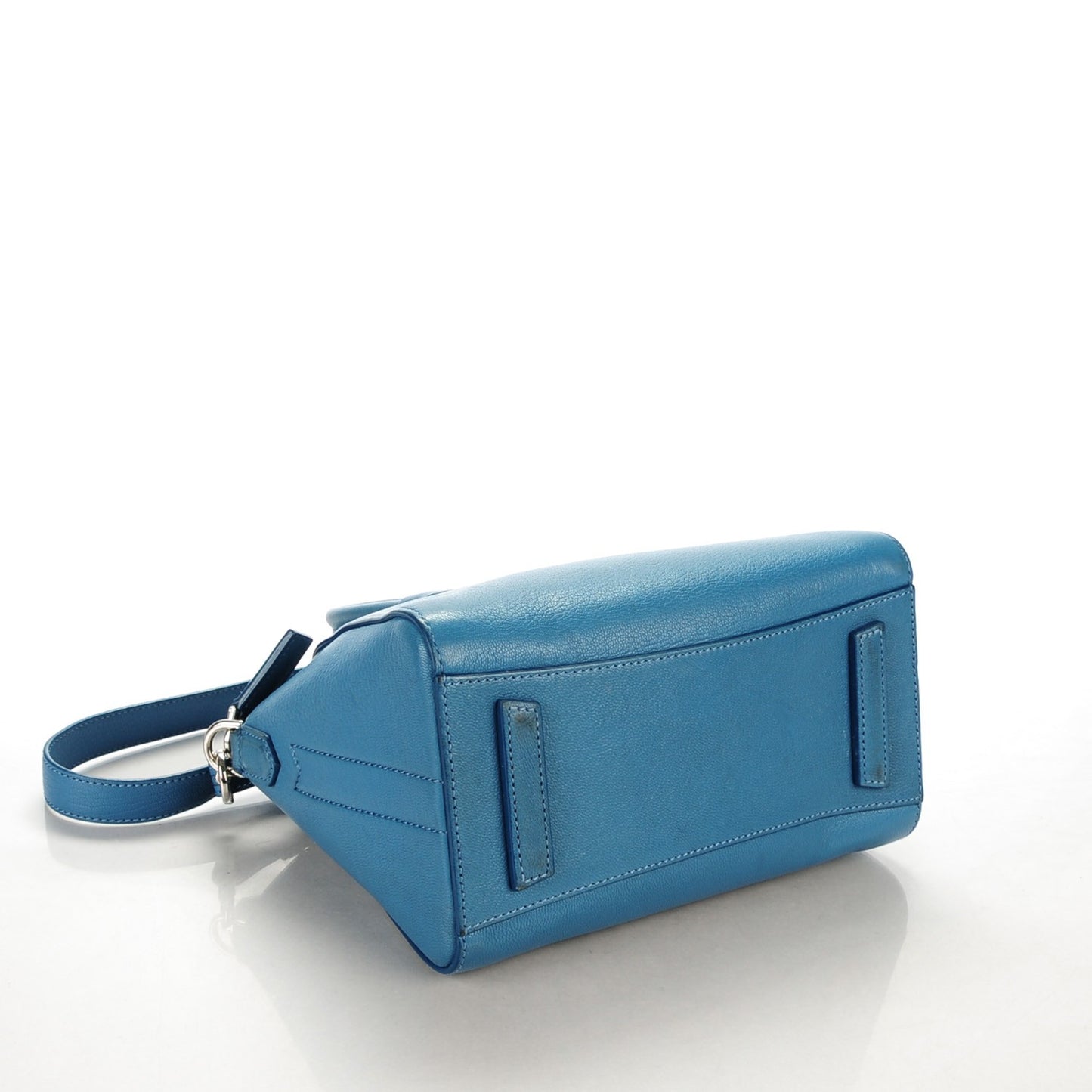Sugar Goatskin Mini Antigona Mineral Blue