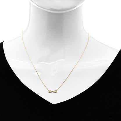 Tiffany 18K Yellow Gold Infinity Pendant Necklace 2 of 5