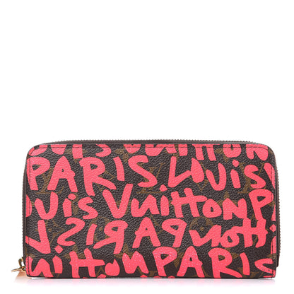 Louis Vuitton Monogram Graffiti Zippy Wallet Fuchsia 1 of 15