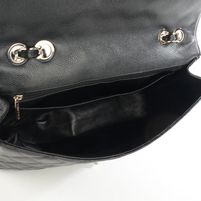 Chanel Caviar Quilted Jumbo Single Flap Black 8 of 8