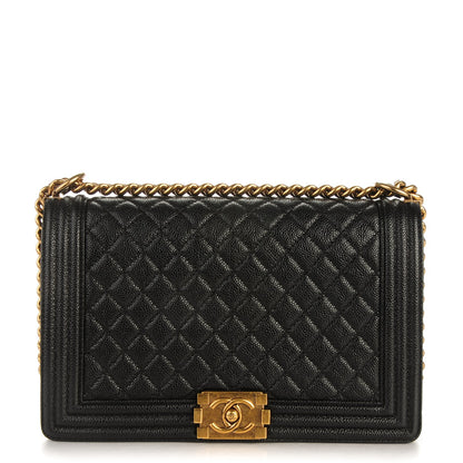 Chanel Caviar Quilted New Medium Boy Flap Black 1 of 7