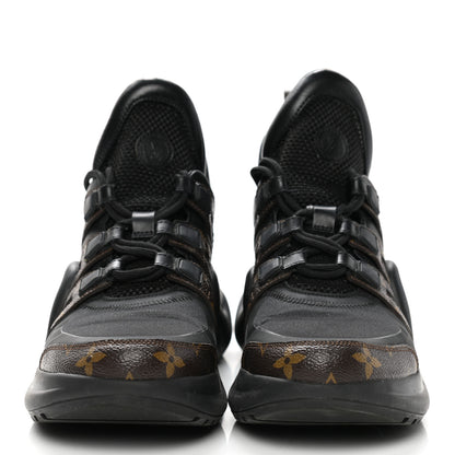 Louis Vuitton Calfskin Patent Monogram LV Archlight Sneakers 38.5 Black 2 of 12
