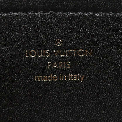 Louis Vuitton Lambskin Embossed Monogram Pochette Coussin Black 6 of 8