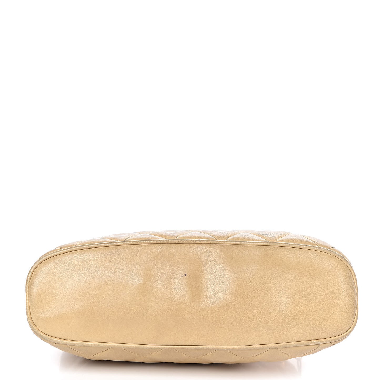 Lambskin Quilted Shoulder Bag Beige