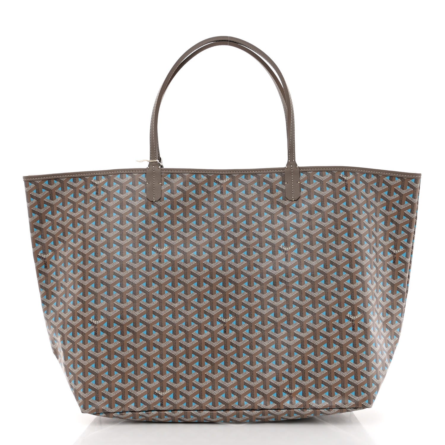 Goyard Goyardine Saint Louis Claire Voie GM Grege Turquoise