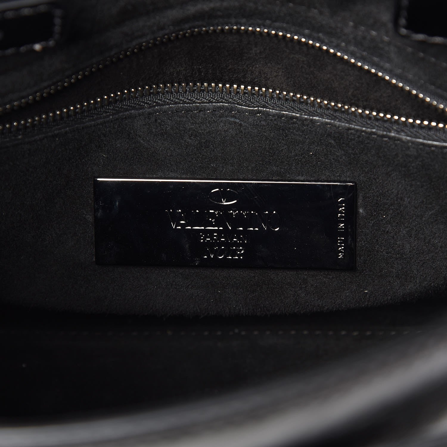 Valentino Garavani Craquele Calfskin Small My Rockstud Frame Bag Black 6 of 6
