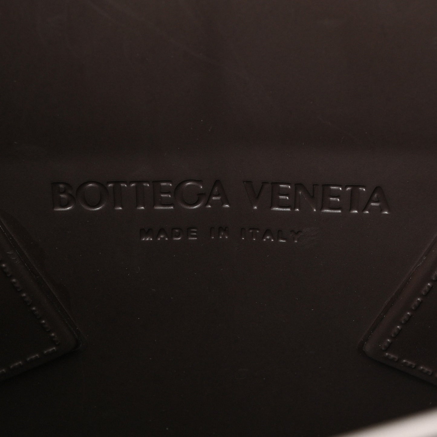 Rubber Intrecciato Mini Arco Tote Dark Brown