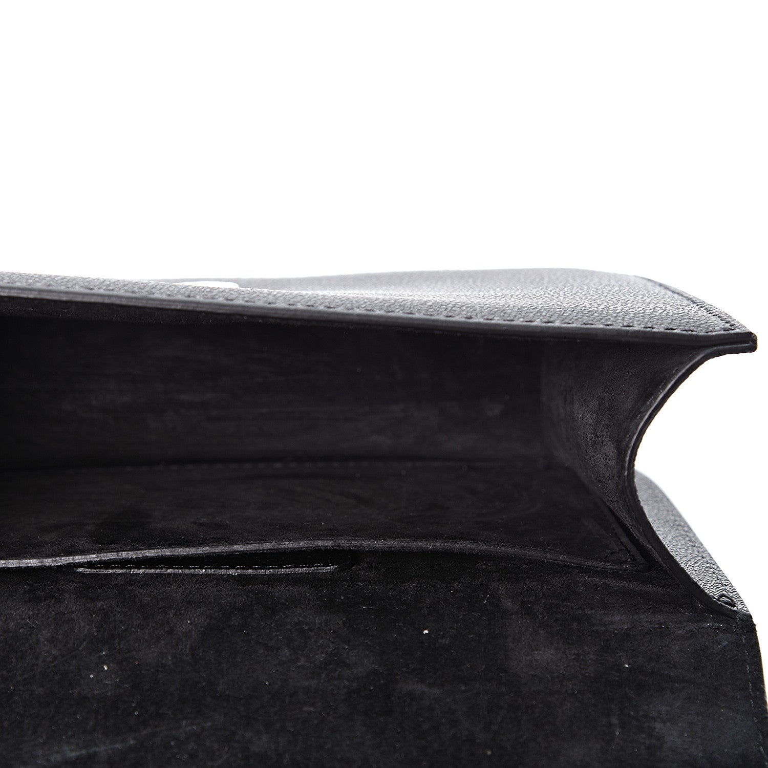 Alexander McQueen Grained Calfskin Small Insignia Flap Black 4 of 10