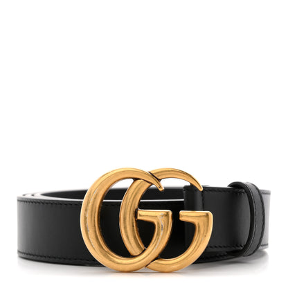 Gucci Calfskin Double G 30mm Belt 95 38 Black 1 of 6