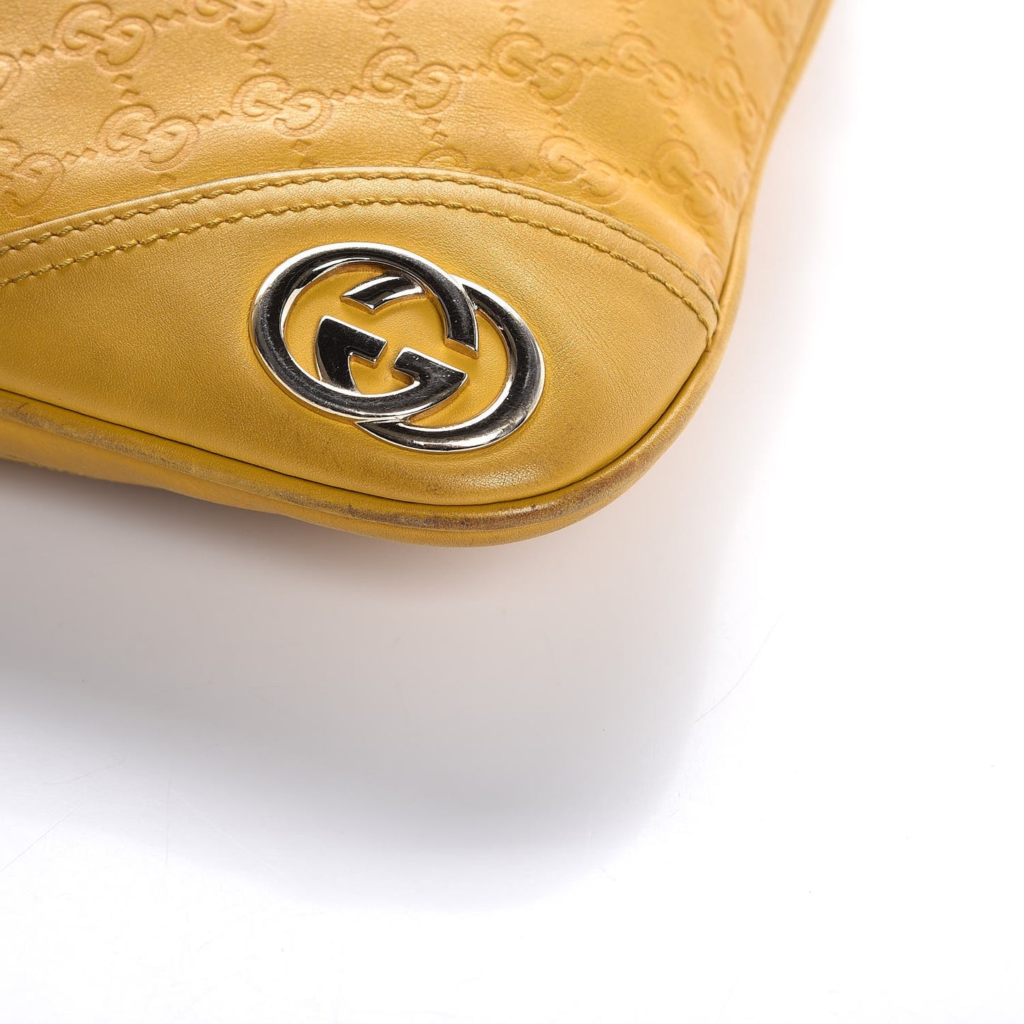 Guccissima Medium New Britt Hobo Yellow