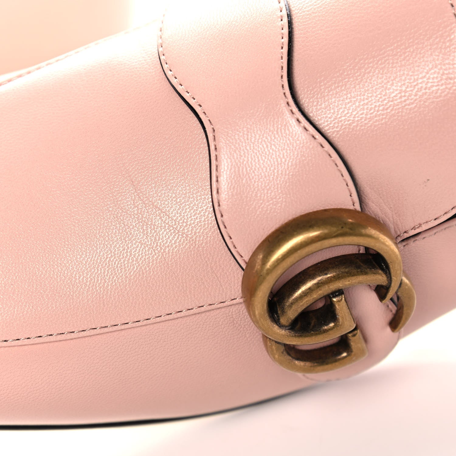 Gucci Malaga Kid Womens GG Marmont Loafers 35 Perfect Pink 9 of 10