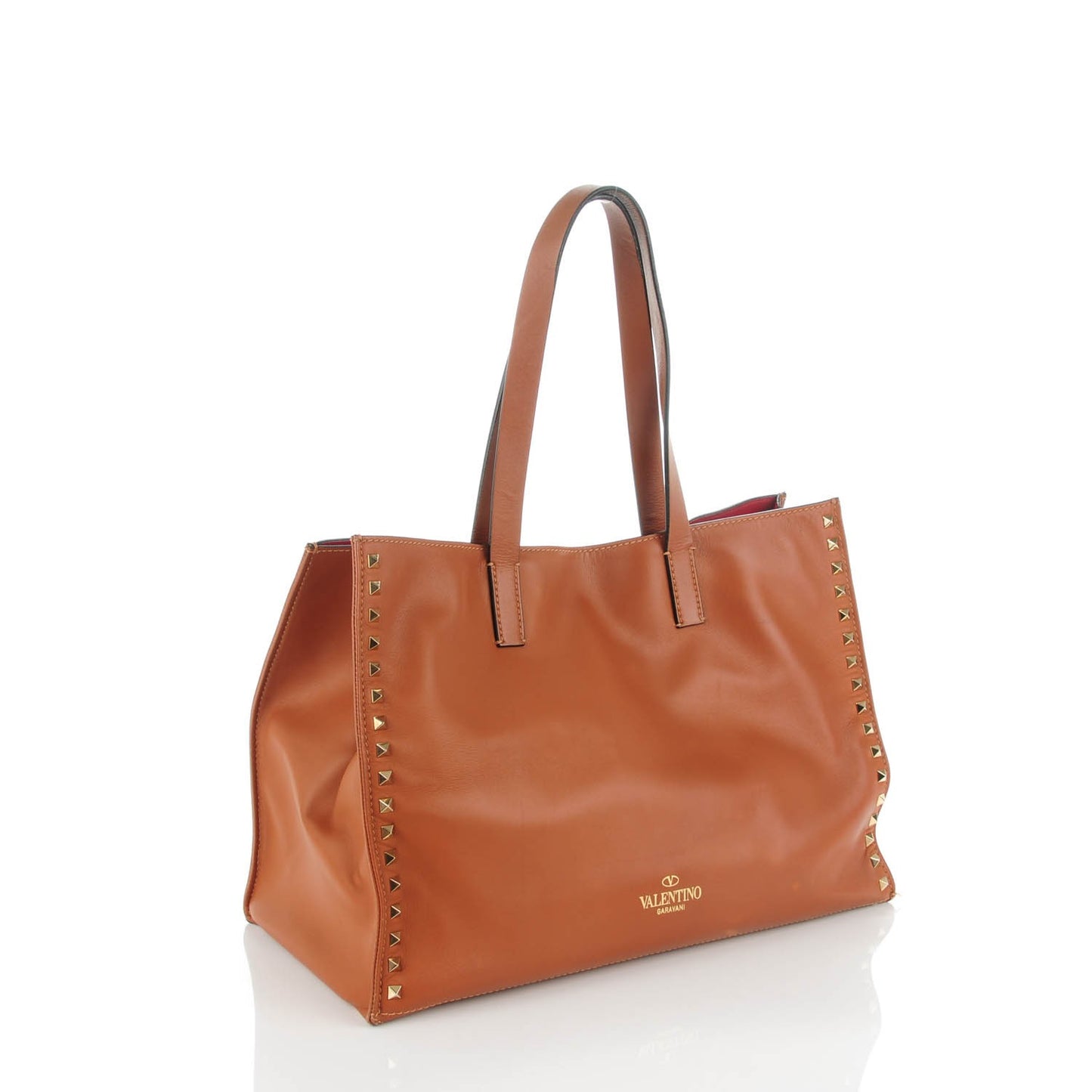 Nappa Medium Rockstud Soft Tote Light Cuir