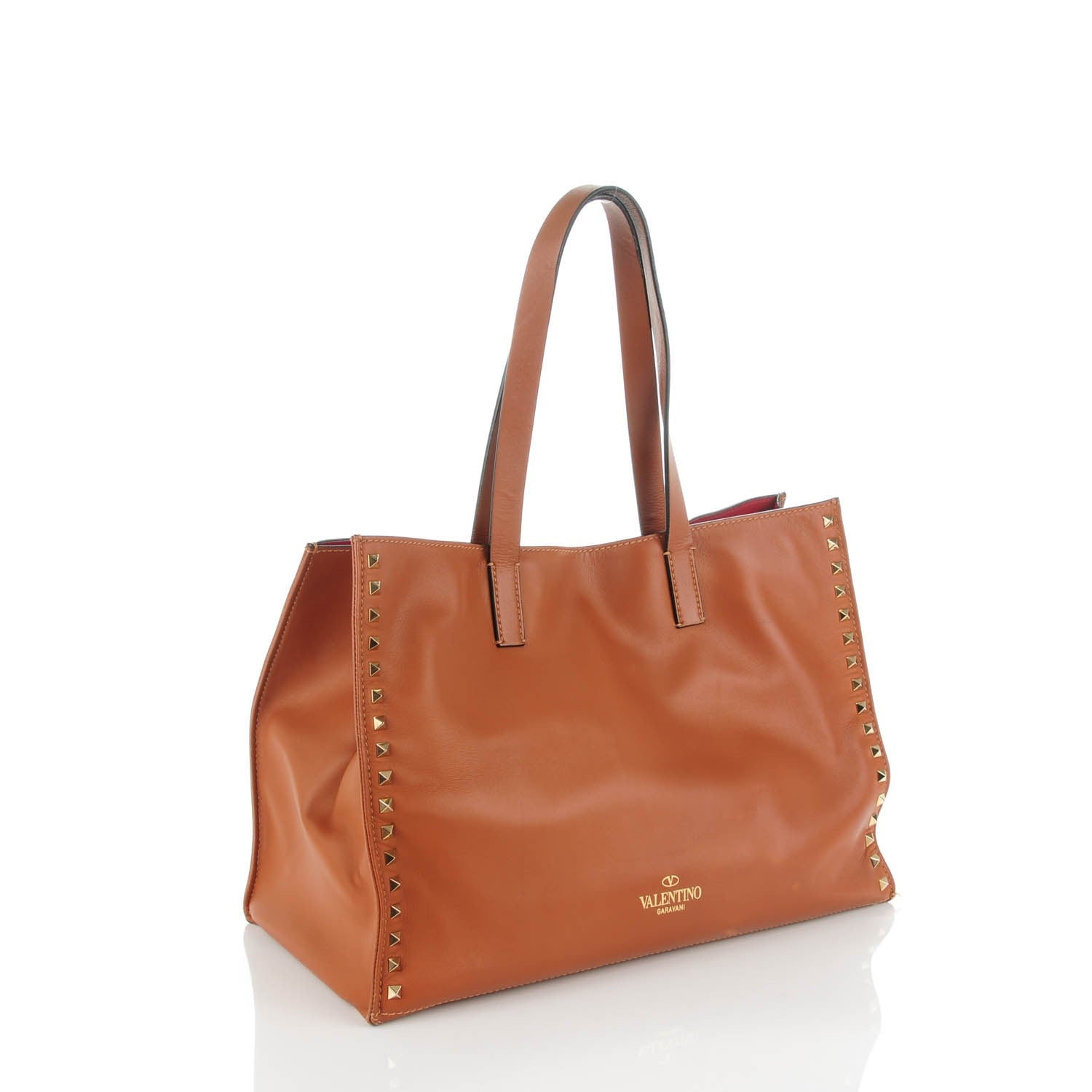 Valentino Garavani Nappa Medium Rockstud Soft Tote Light Cuir 3 of 10
