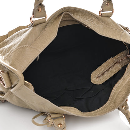Balenciaga Agneau Giant 12 Rose Gold Hardware City Latte Beige 5 of 7