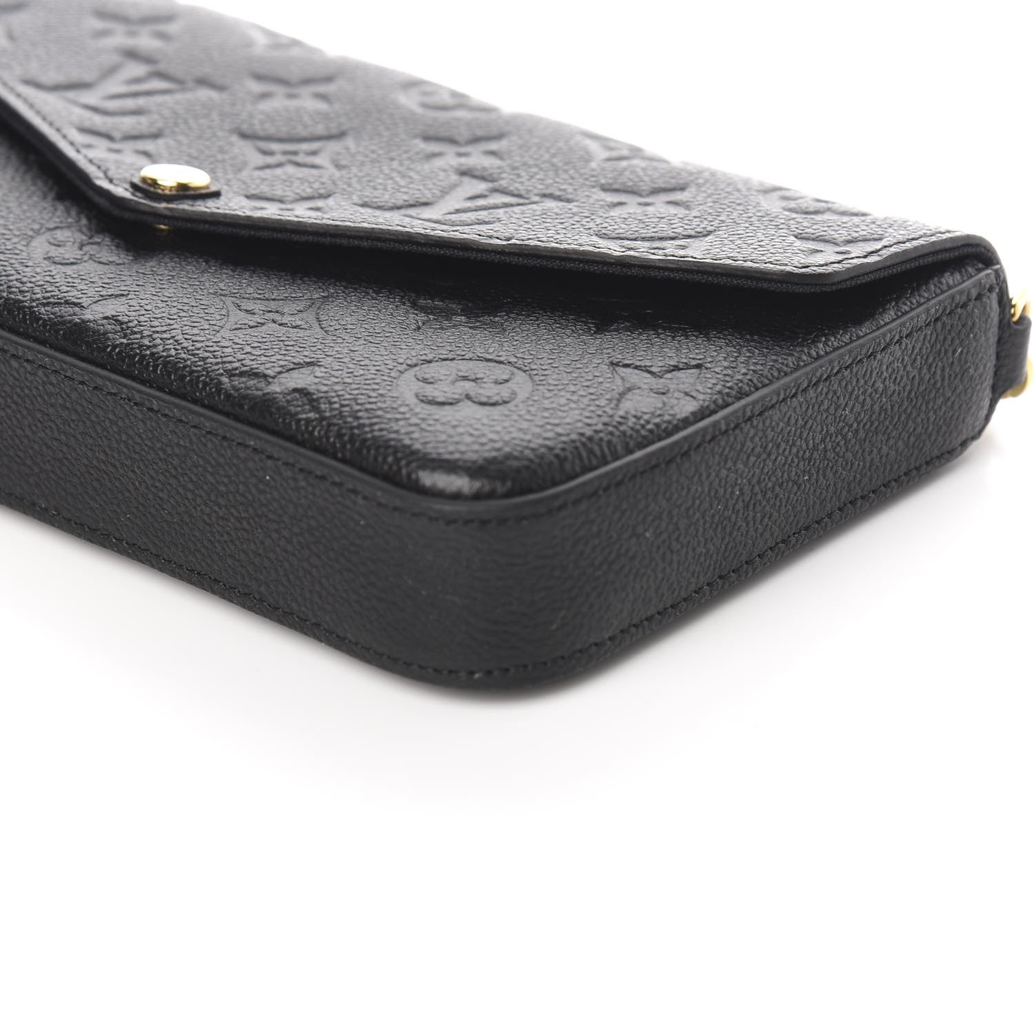 Louis Vuitton Empreinte Pochette Felicie Chain Wallet Black 9 of 11