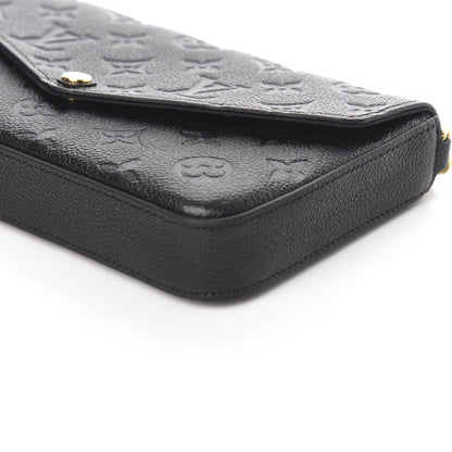 Louis Vuitton Empreinte Pochette Felicie Chain Wallet Black 9 of 11
