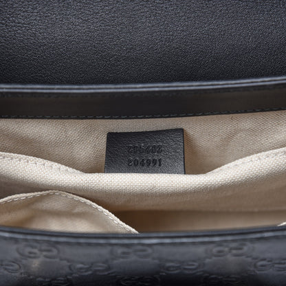 Gucci Guccissima Medium Emily Chain Shoulder Bag Black 8 of 8