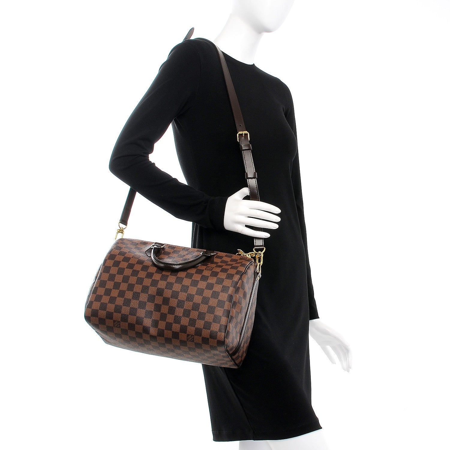 Louis Vuitton Damier Ebene Speedy Bandouliere 30 2 of 10