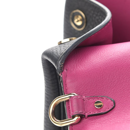 Christian Dior Bullcalf Medium Be Dior Flap Black Fraise 16 of 19