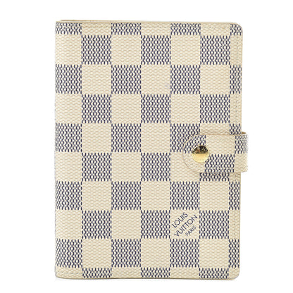 Louis Vuitton Damier Azur Small Ring Agenda Cover 1 of 9