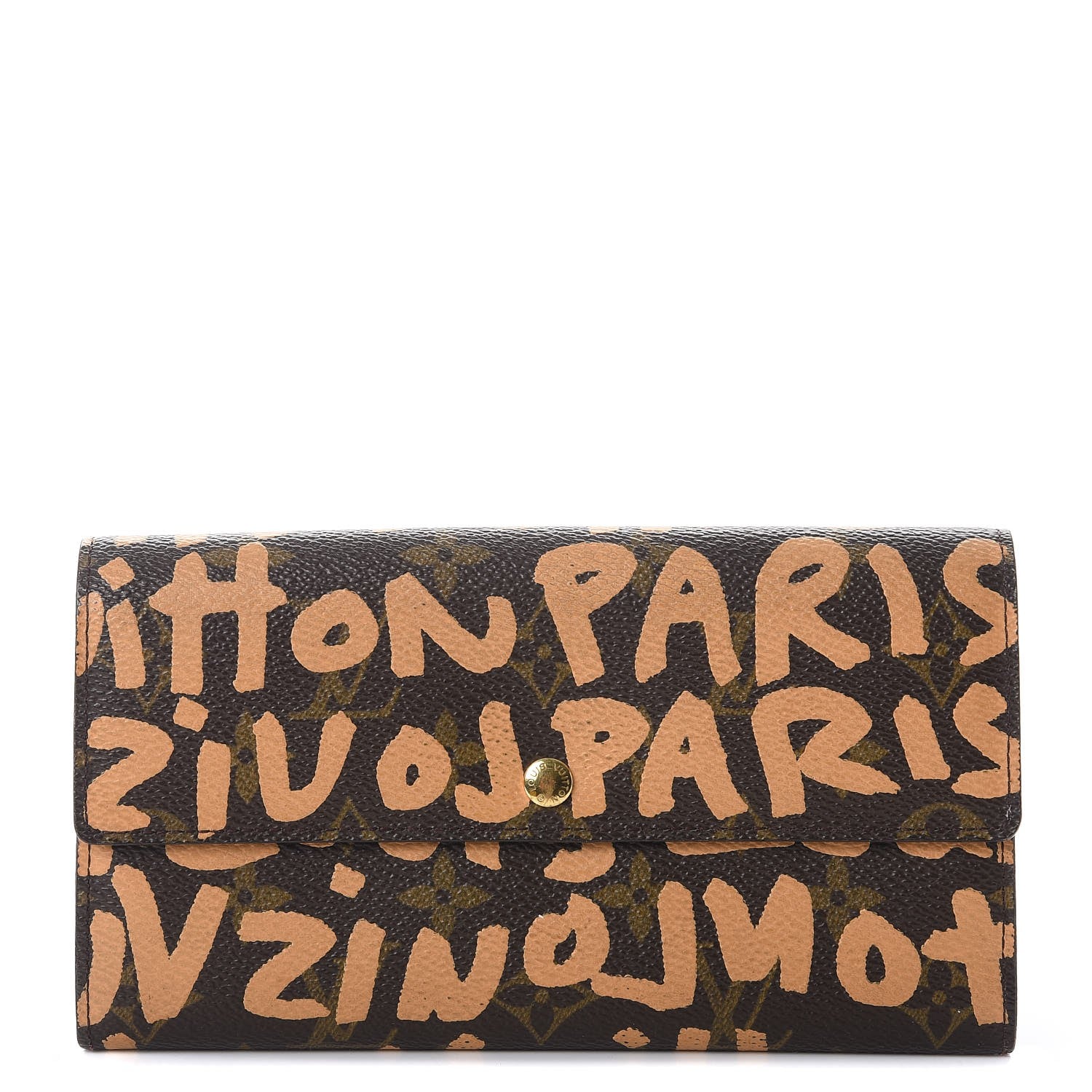 Louis Vuitton Monogram Graffiti Porte-Monnaie Wallet Peach 1 of 10