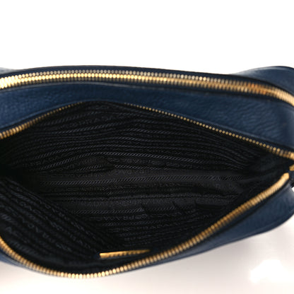 Prada Vitello Phenix Camera Bag Baltico 5 of 10