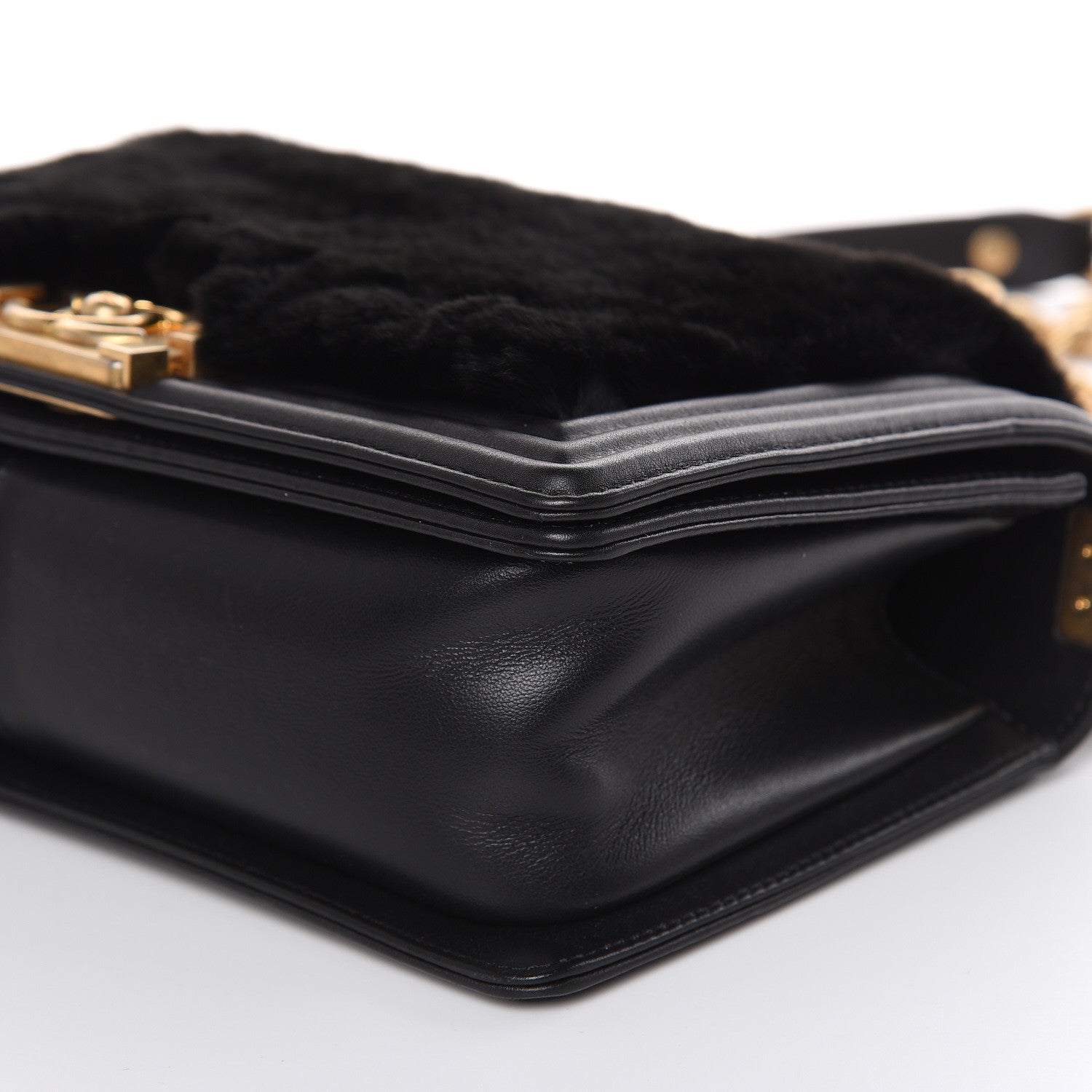 Chanel Orylag Medium Boy Top Handle Flap Black 9 of 11