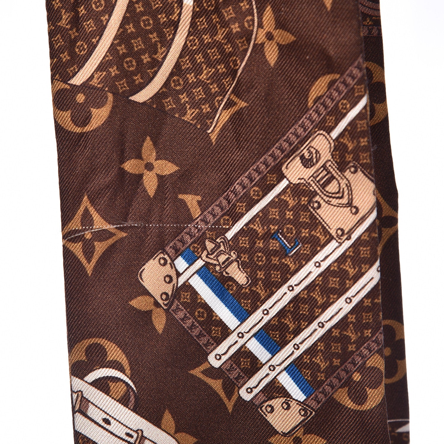 Louis Vuitton Silk Monogram Trunks Bandeau 6 of 6