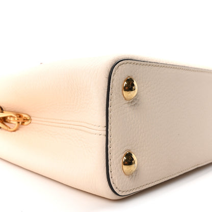 Louis Vuitton Taurillon Capucines BB Vanilla Light Beige Sienna Brown Tonic Orange 8 of 9