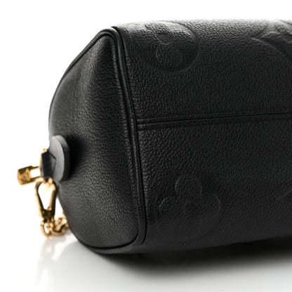 Louis Vuitton Empreinte Monogram Giant Speedy Bandouliere 20 Black 8 of 13