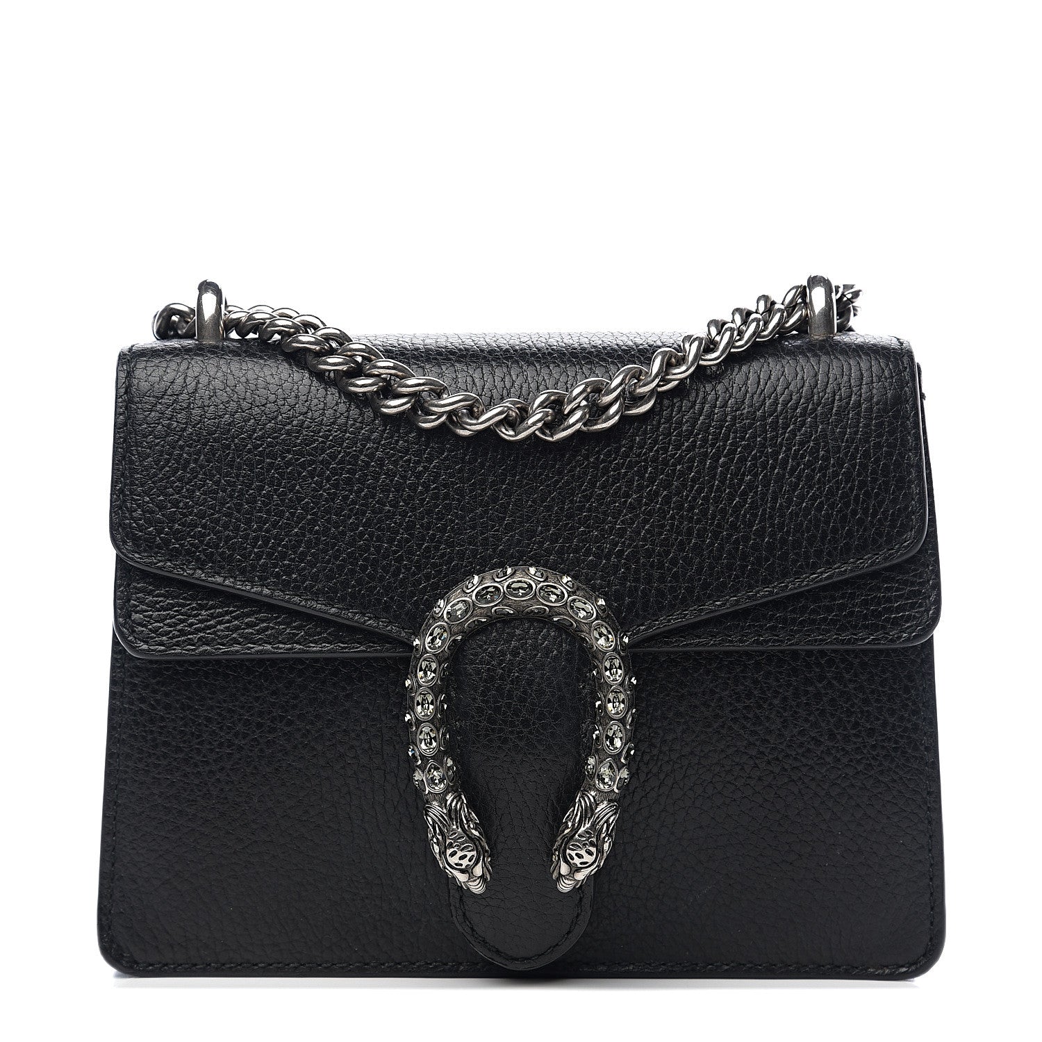 Gucci Calfskin Mini Dionysus Shoulder Bag Black 1 of 11