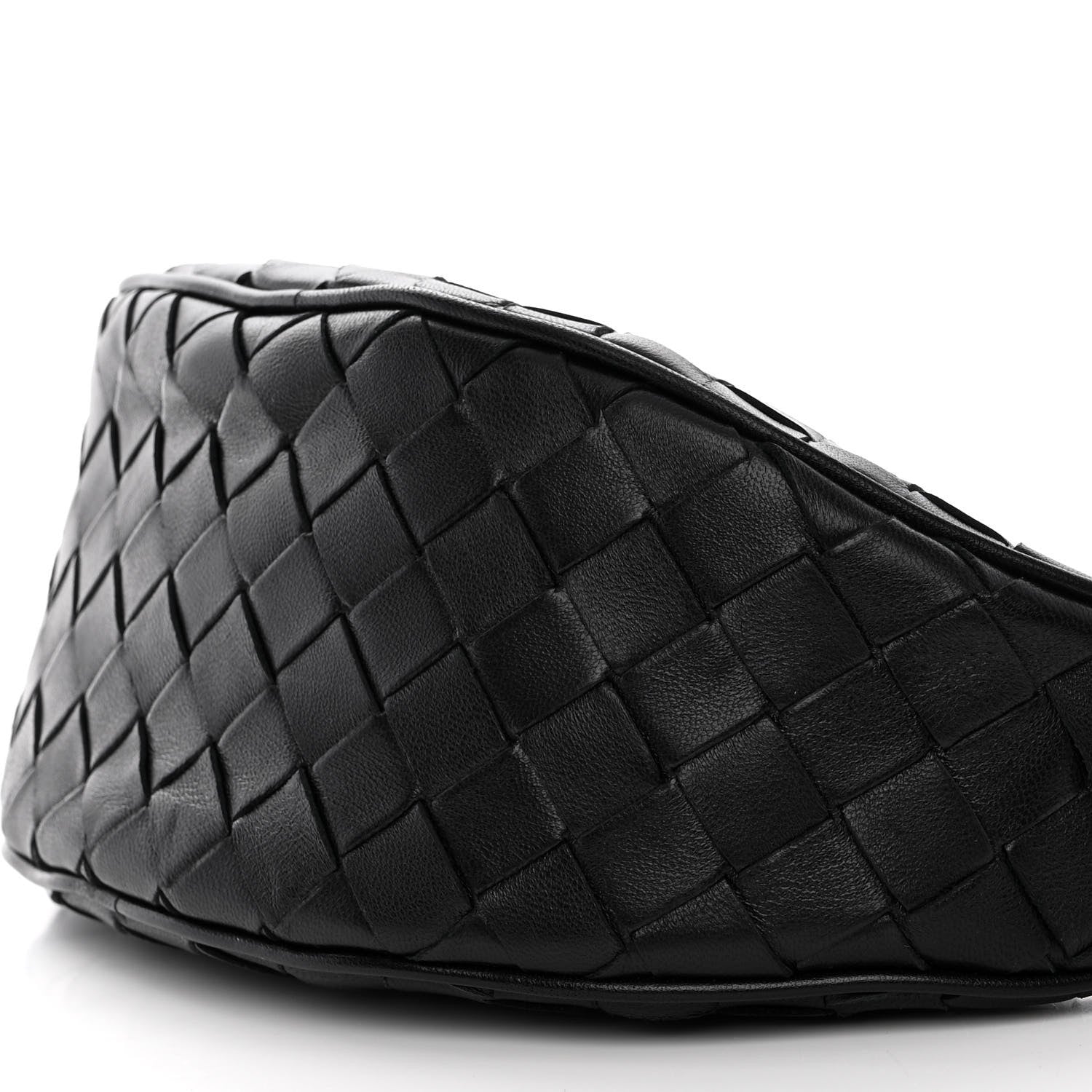 Bottega Veneta Nappa Intrecciato Half Moon Pouch On Strap Black 9 of 9