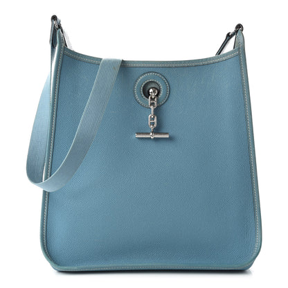 Hermes Epsom Vespa PM Blue Jean 1 of 10
