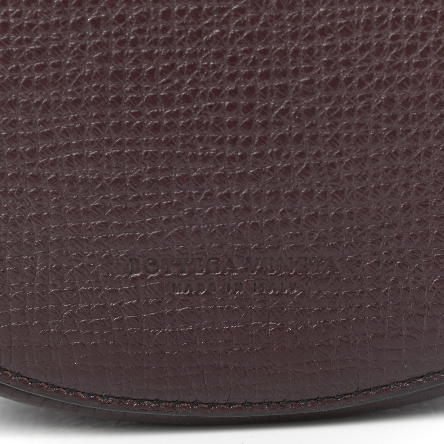 Bottega Veneta Palmellato Calfskin Rounded Belt Bag Oxblood 6 of 8