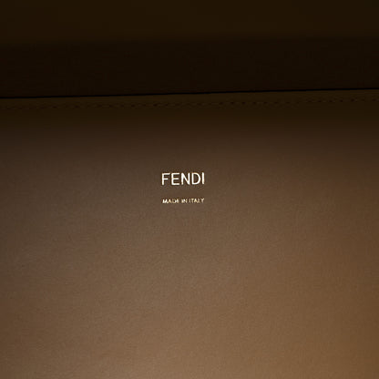 Fendi Vitello King Plexiglass Logo Embossed Medium Fendi Sunshine Shopper Tote Light Rose 6 of 9