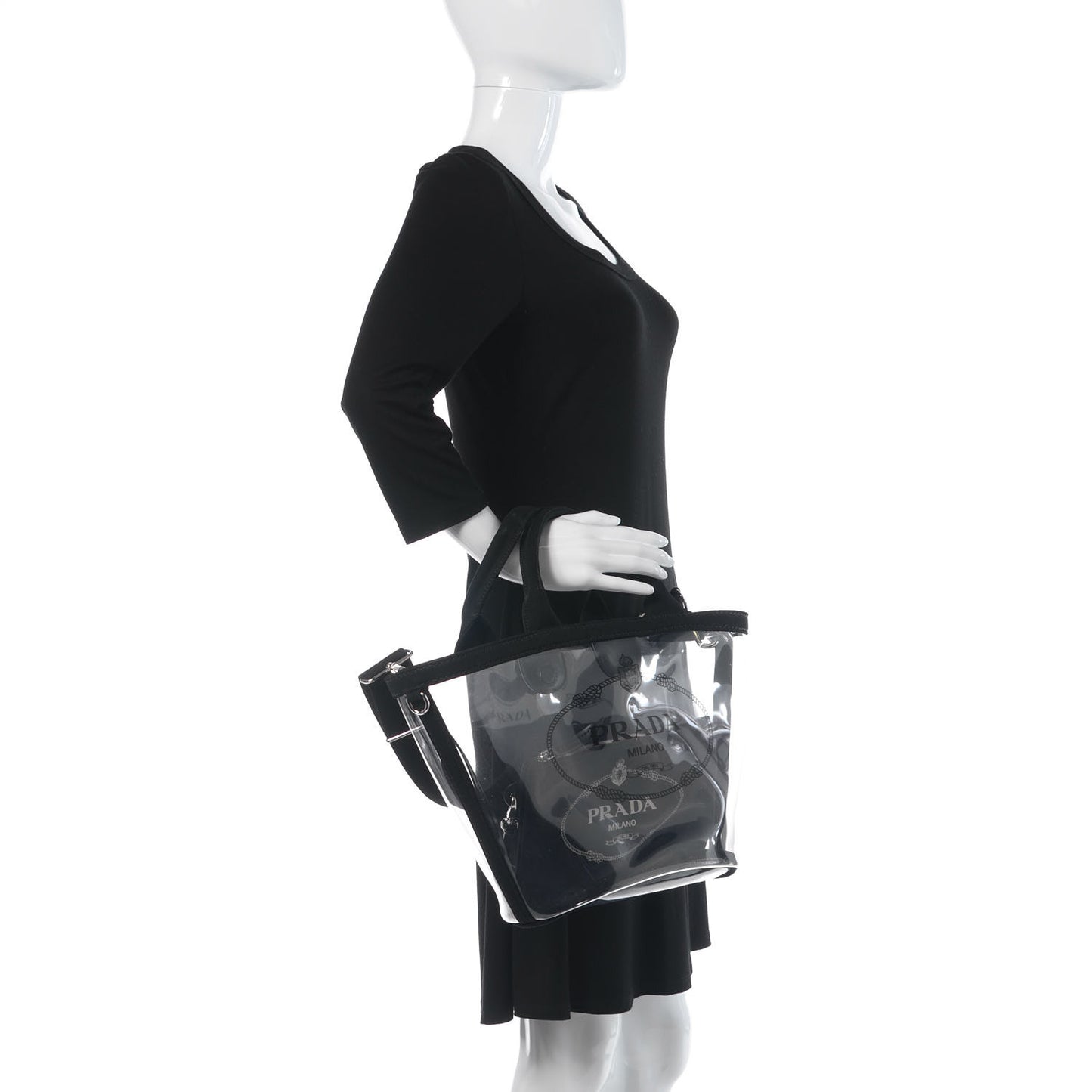 Plexiglass Canapa Small Shopper Tote Black