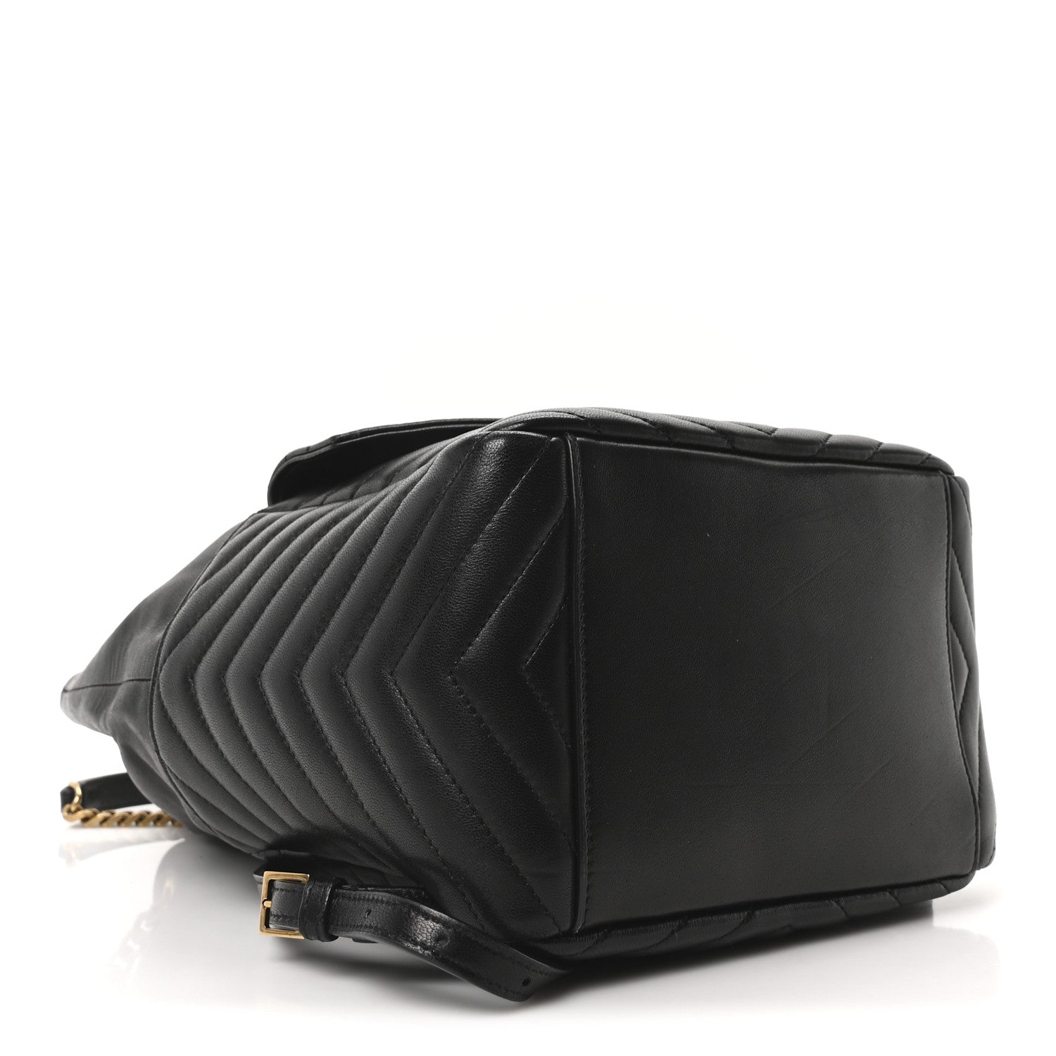 Saint Laurent Lambskin Matelasse Monogram Joe Backpack Black 4 of 10