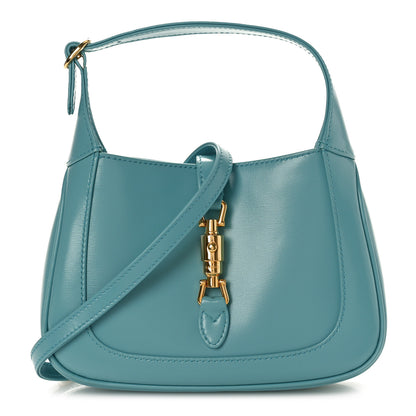 Gucci Boarded Dyana Lux Calfskin Mini Jackie 1961 Hobo Dusty Azure 1 of 9