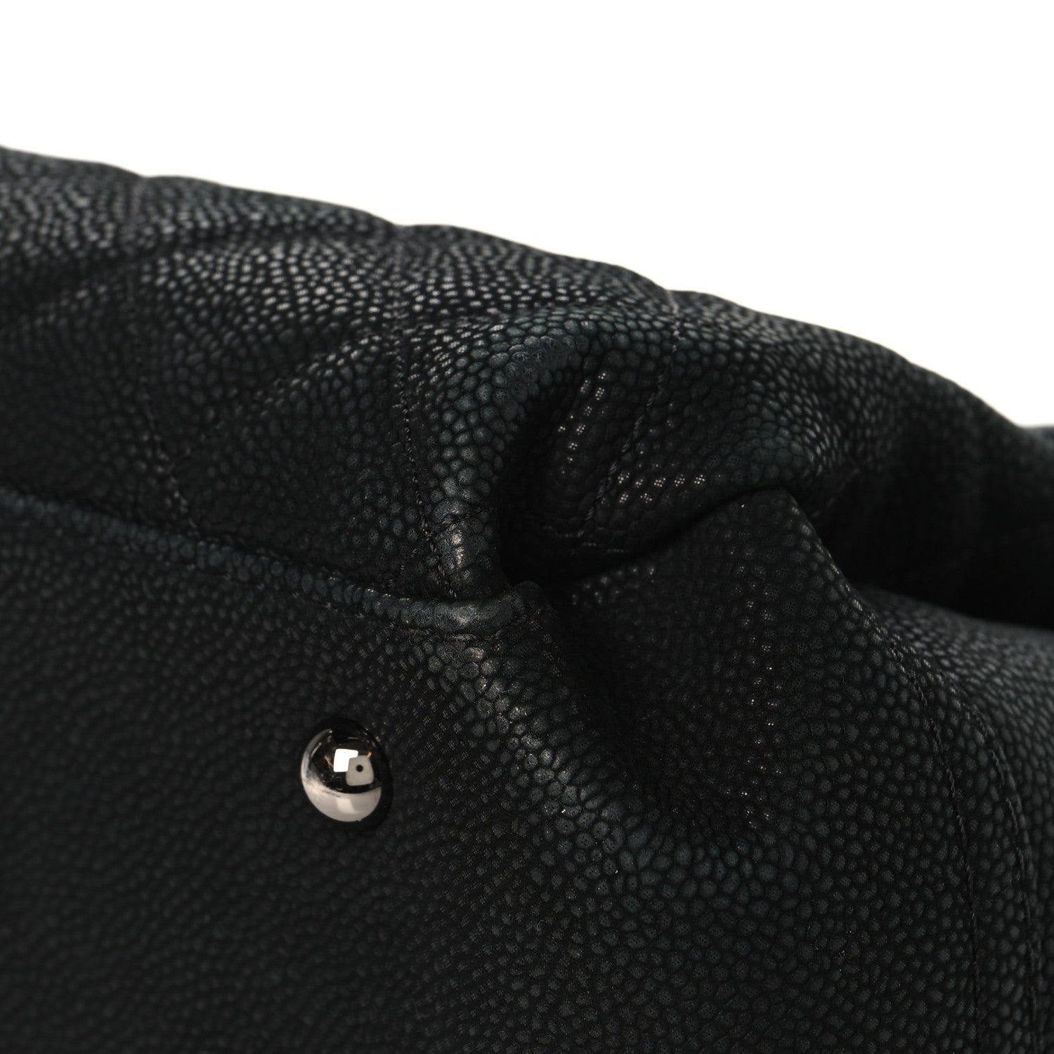 Chanel Iridescent Caviar Medium Lady Pearly Flap Black 10 of 13
