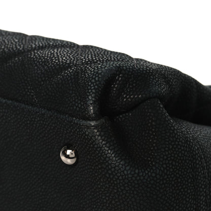 Chanel Iridescent Caviar Medium Lady Pearly Flap Black 10 of 13