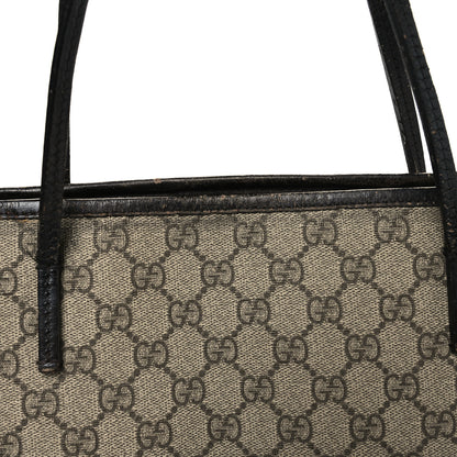 Gucci GG Supreme Monogram Medium Zippered Tote Dark Brown 15 of 15