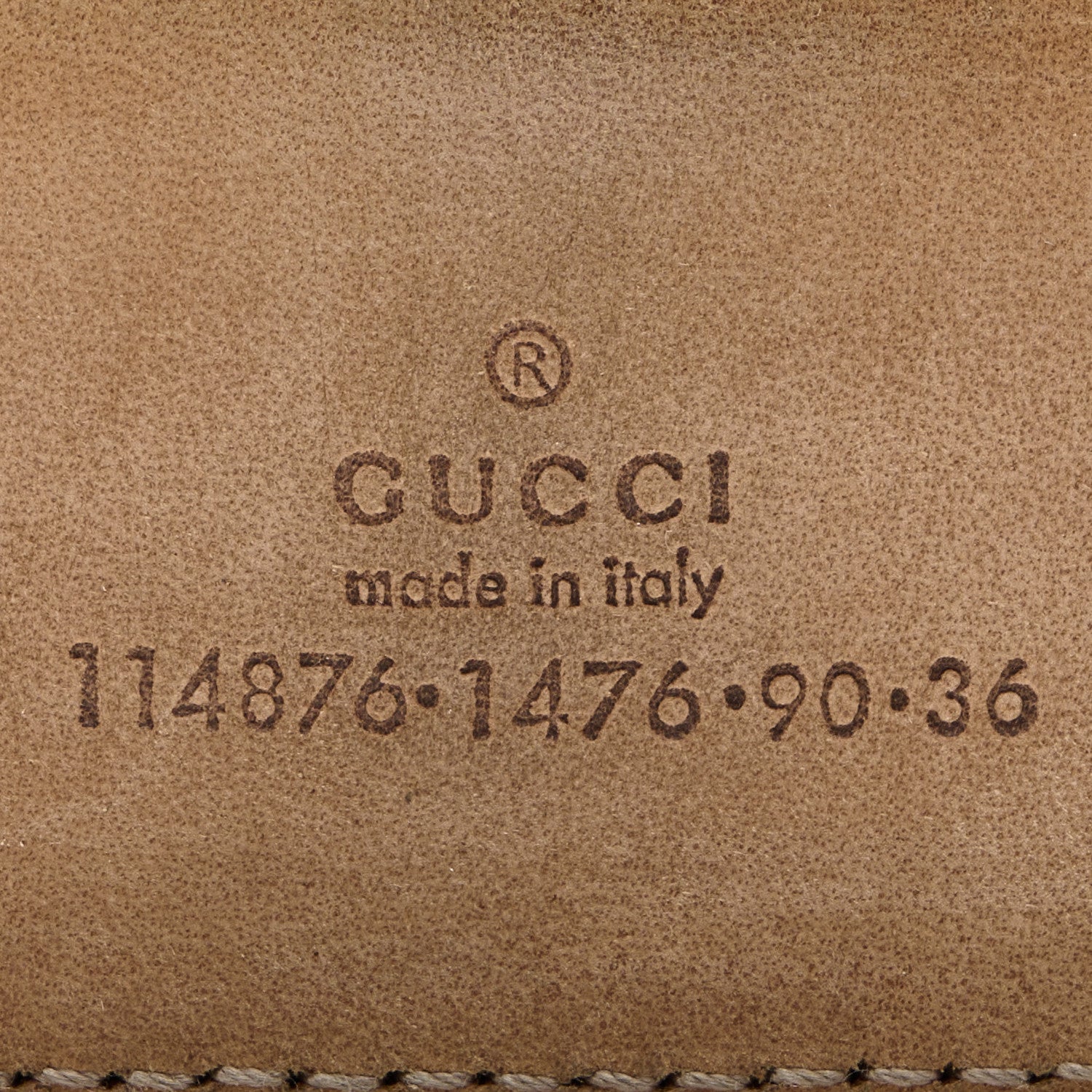 Gucci Monogram Interlocking G Belt 90 36 Dark Brown 5 of 6
