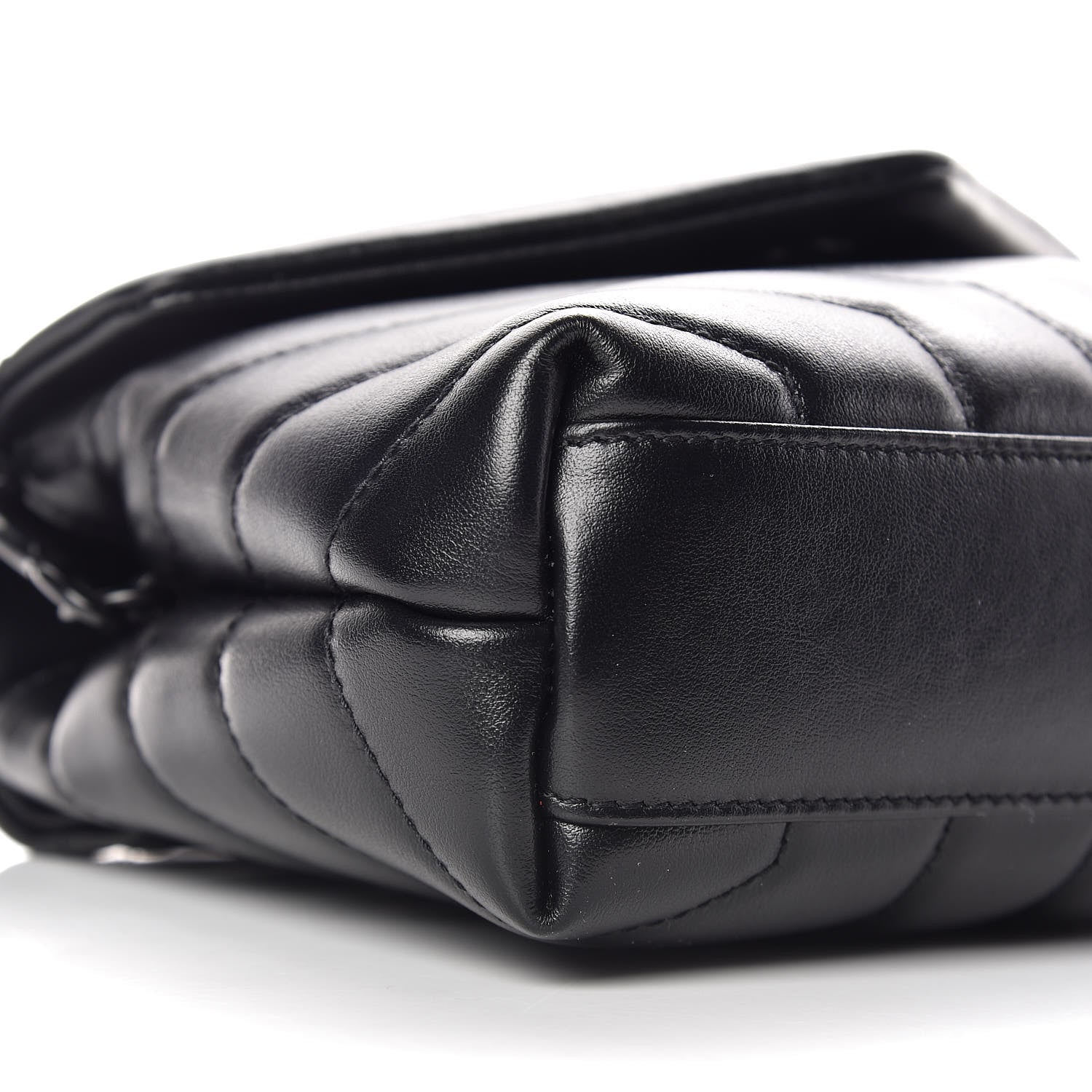 Saint Laurent Calfskin Y Quilted Monogram Toy Loulou Crossbody Bag Black 5 of 10